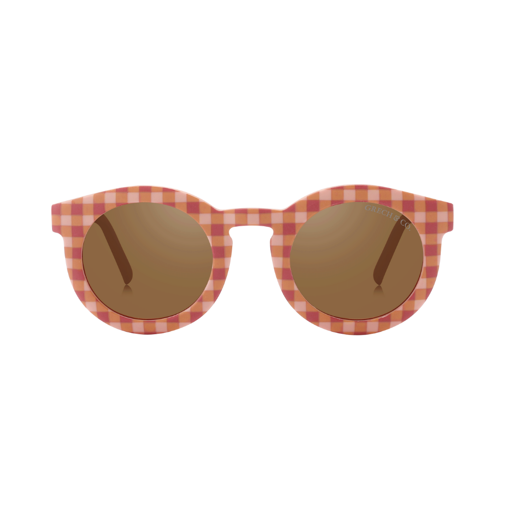 CLASSIC: BENDABLE & POLARIZED SUNGLASSES BABY | SUNSET GINGHAM