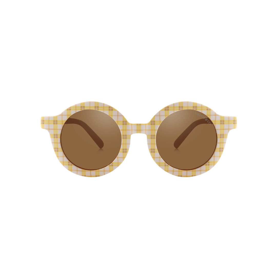 Original Round | Bendable & Polarized Sunglasses - Buckwheat Plaid