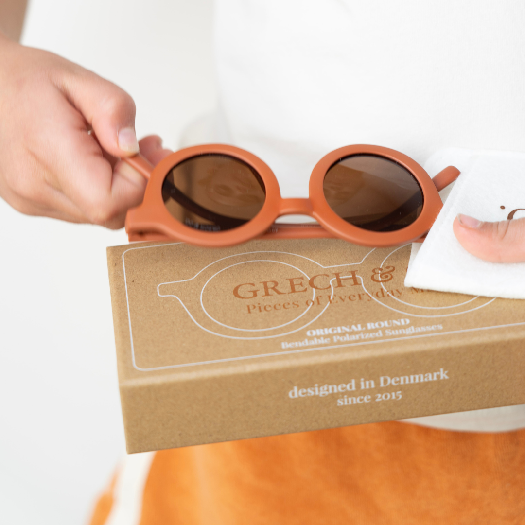 ORIGINAL ROUND | BENDABLE & POLARIZED SUNGLASSES - CINNAMON