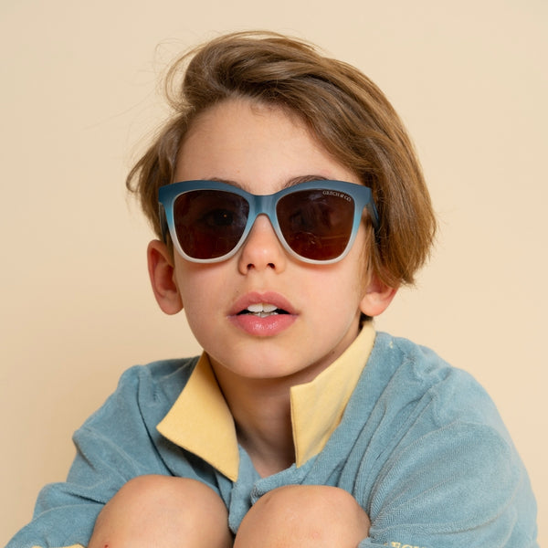 ICONIC WAYFARER OMBRE POLARIZED SUNGLASSES DESERT TEAL OMBRE AwwBaby International Kids Products