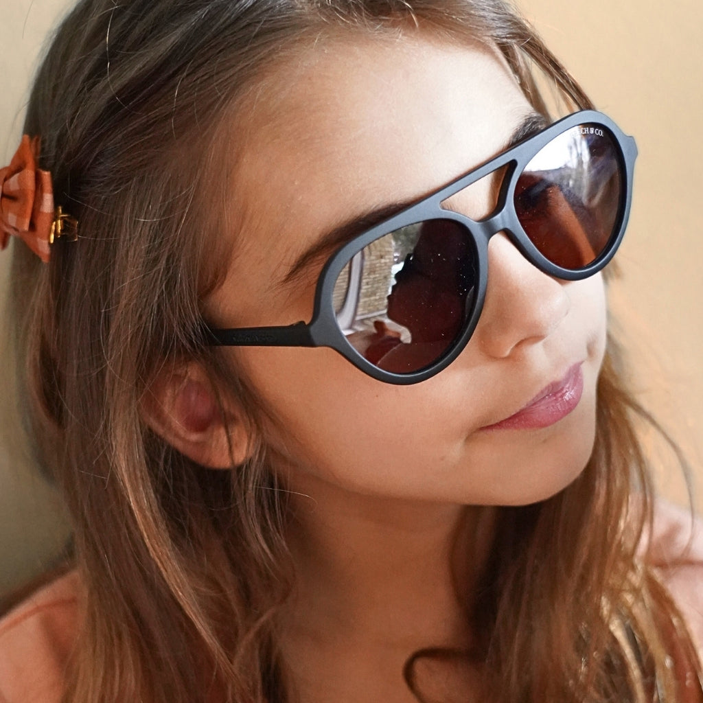 Aviator Child | Polarized Sunglasses | Black
