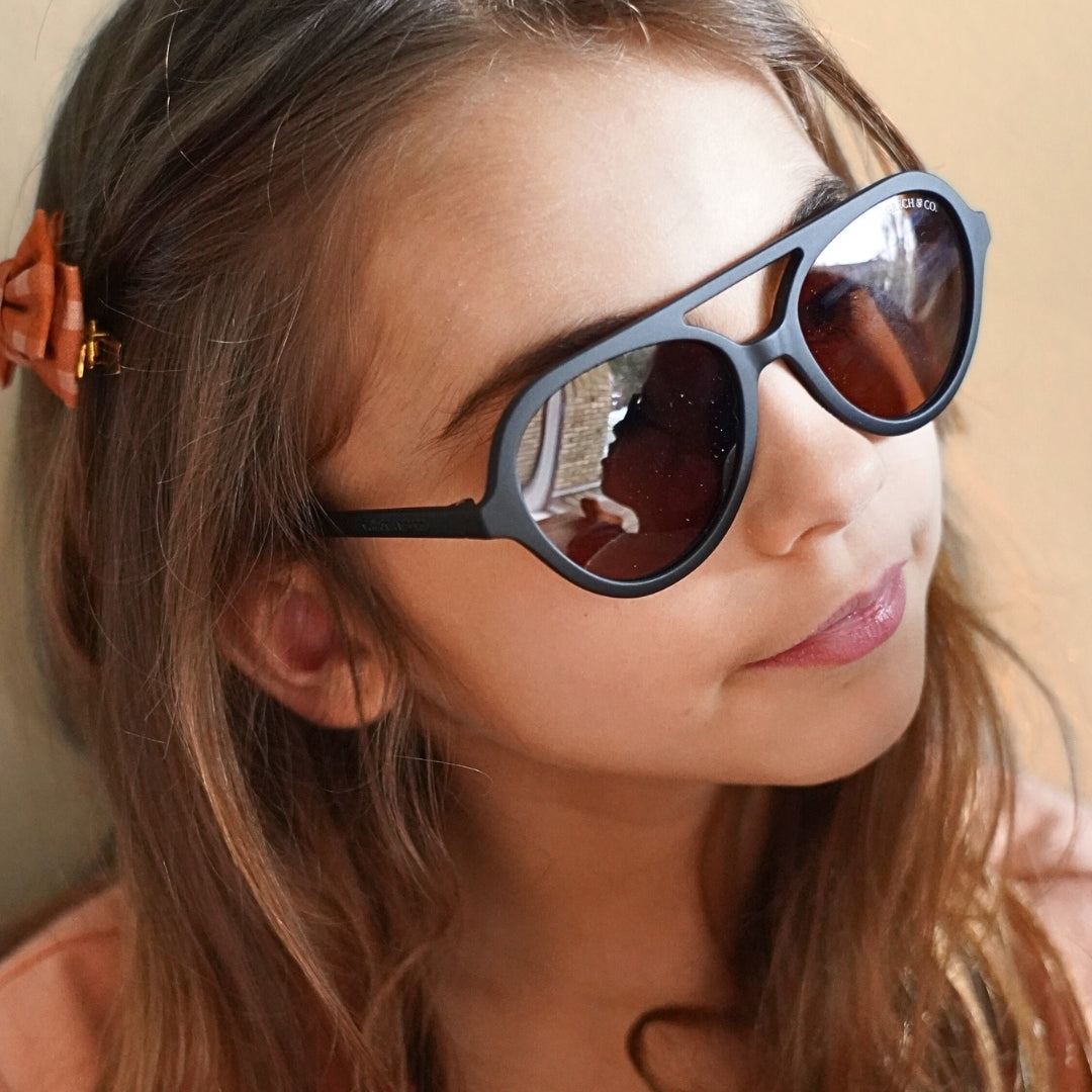 Aviator Child | Polarized Sunglasses | Black
