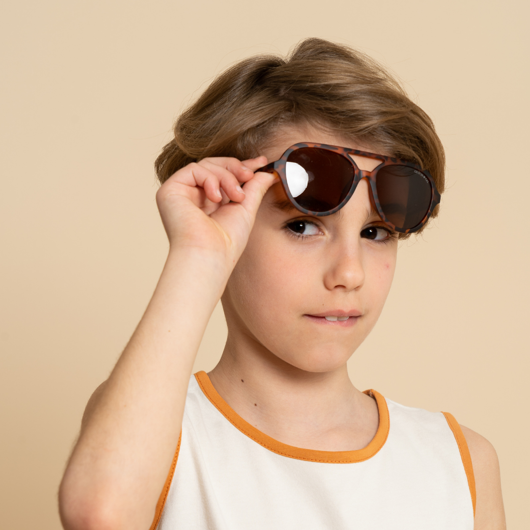Aviator Child | Polarized Sunglasses | Tortoise