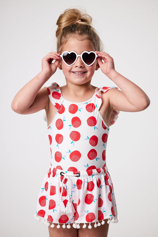 JUICY FRUIT SUSTAINABLE FLUTTER SLEEVE SWIMSUIT