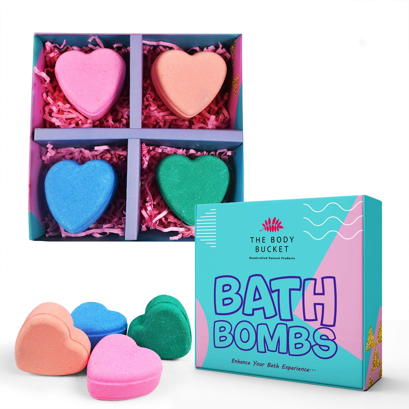 Pastel Heart Bath Bomb