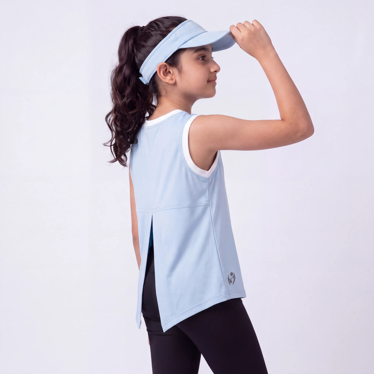 SPRNT Flow Sleeveless Tee Blue White