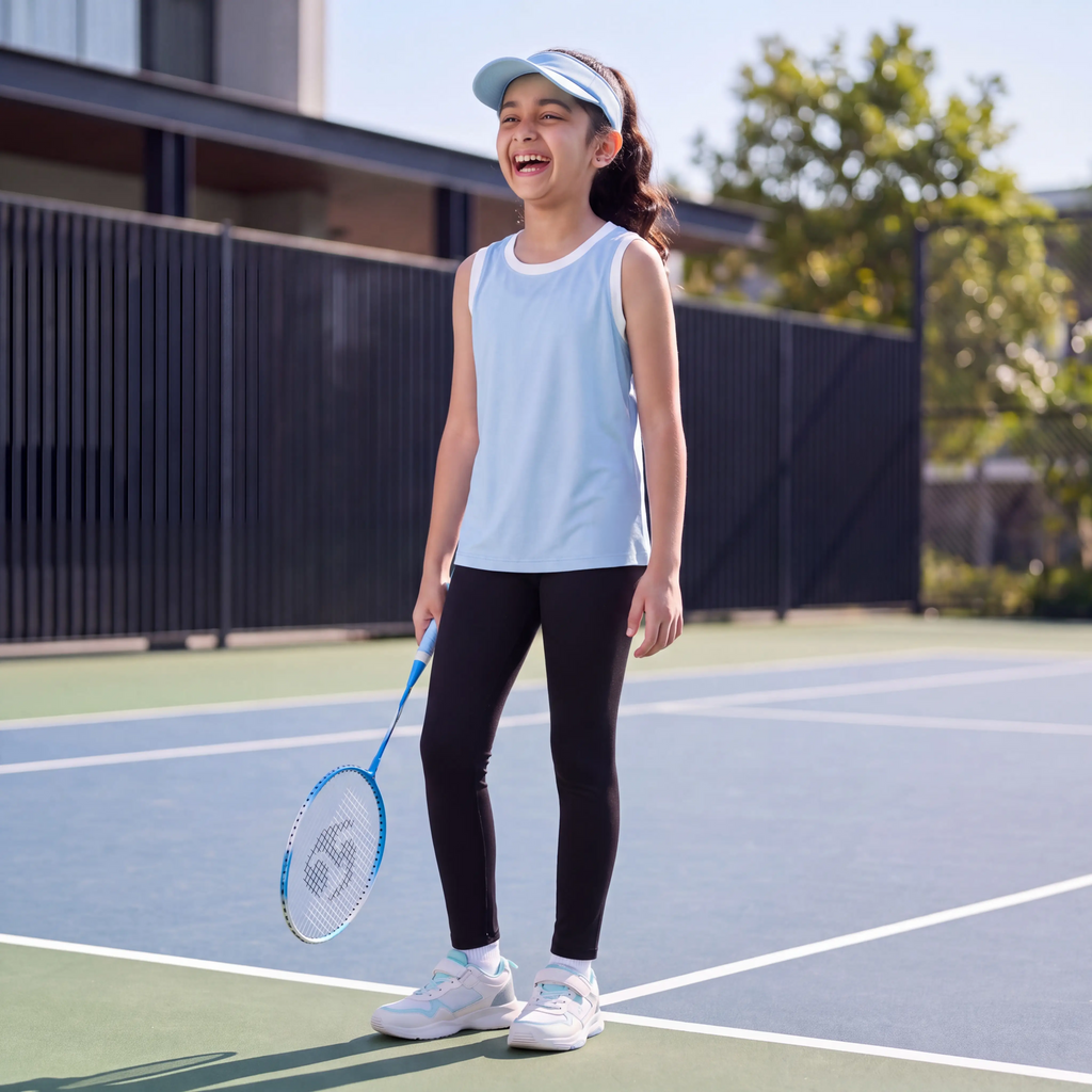 SPRNT Flow Sleeveless Tee Blue White