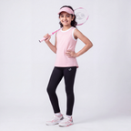 SPRNT Flow Sleeveless Tee Pink White