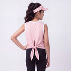 SPRNT Flow Sleeveless Tee Pink White