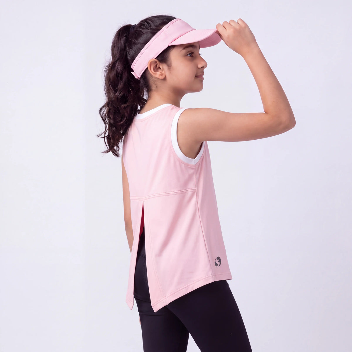 SPRNT Flow Sleeveless Tee Pink White