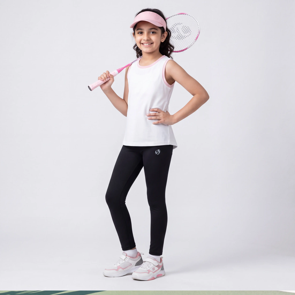 SPRNT Flow Sleeveless Tee White Pink