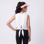 SPRNT Flow Sleeveless Tee White Pink