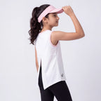SPRNT Flow Sleeveless Tee White Pink