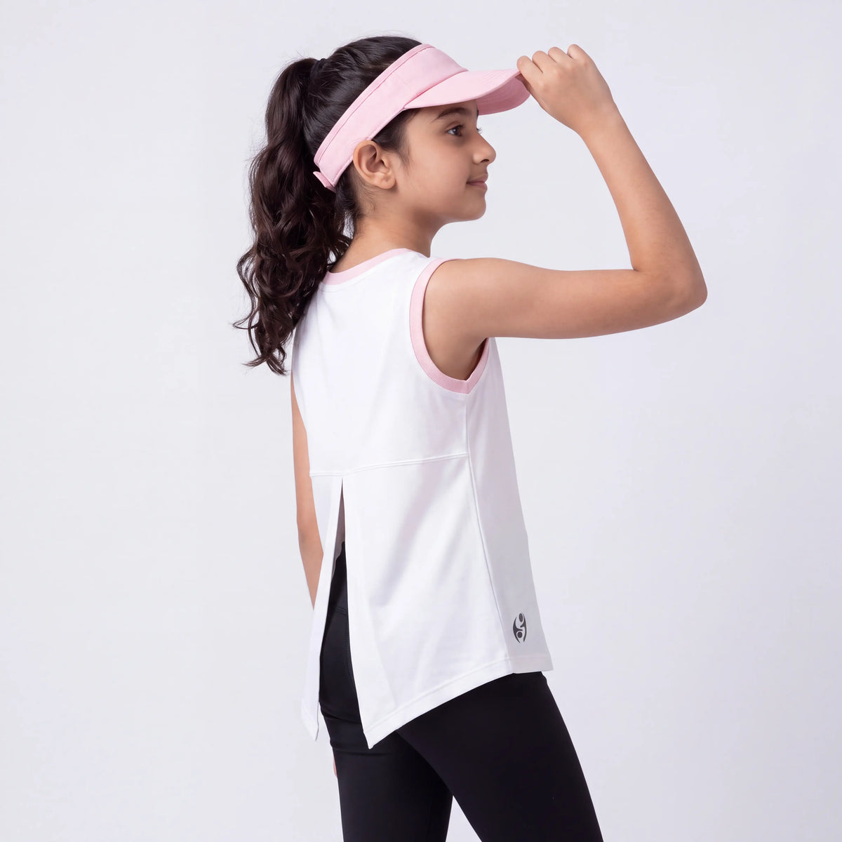 SPRNT Flow Sleeveless Tee White Pink