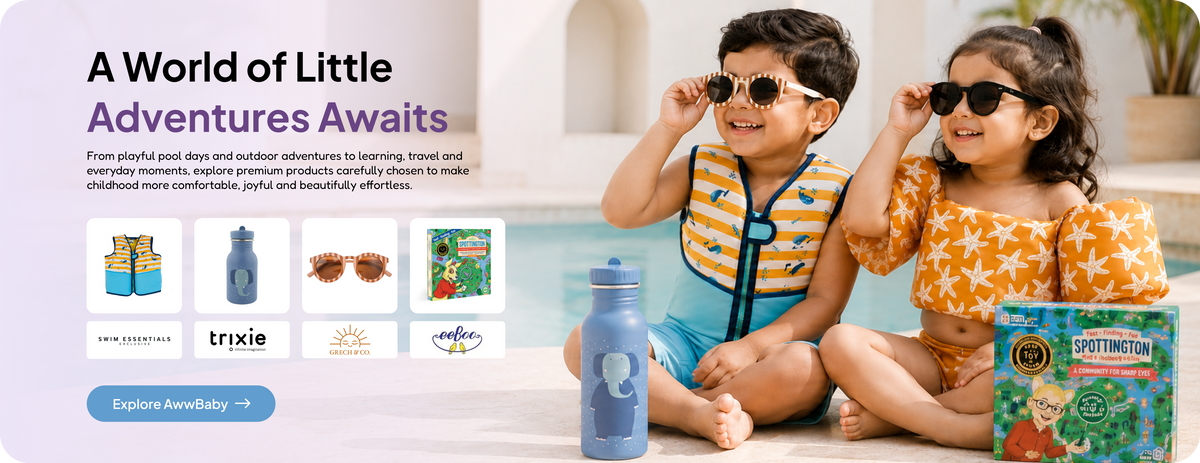 AwwBaby homepage hero, desktop