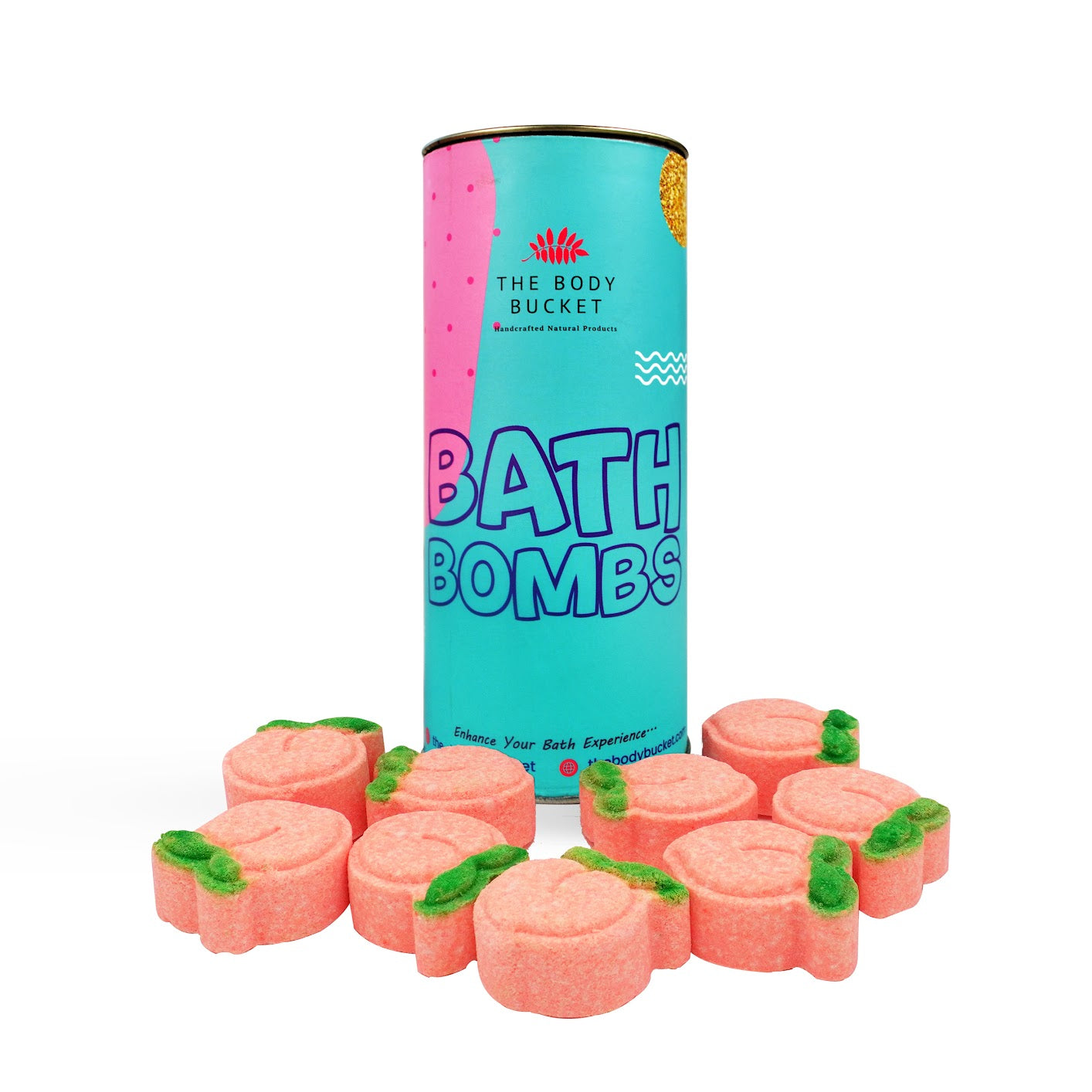 Peach Mini Bath Bombs