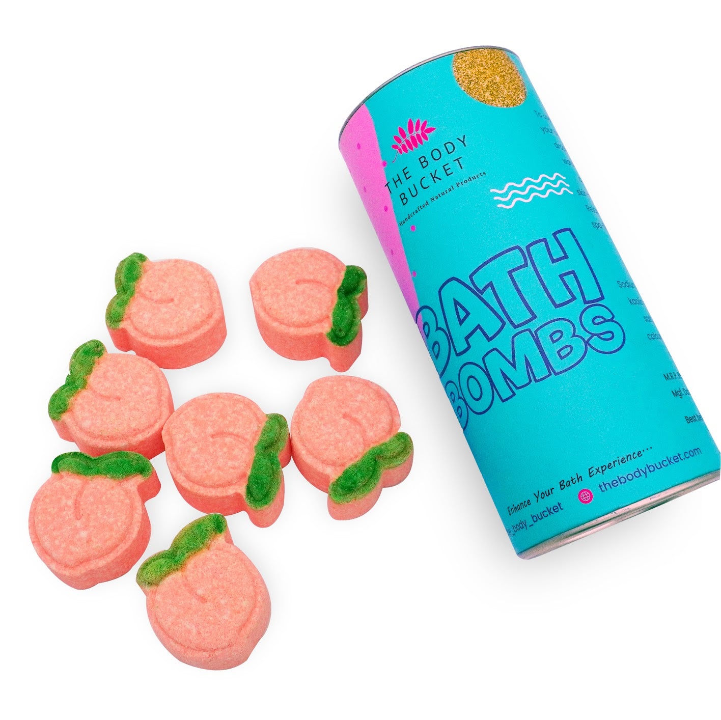 Peach Mini Bath Bombs