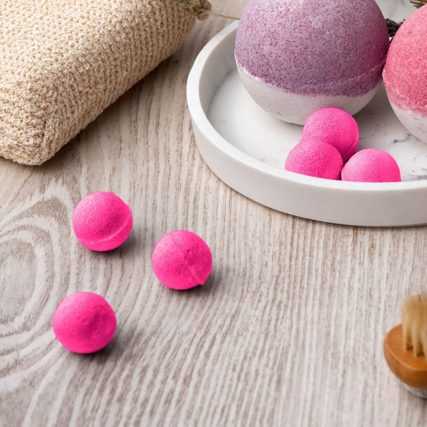 Peachy Blush Mini Bath Bombs