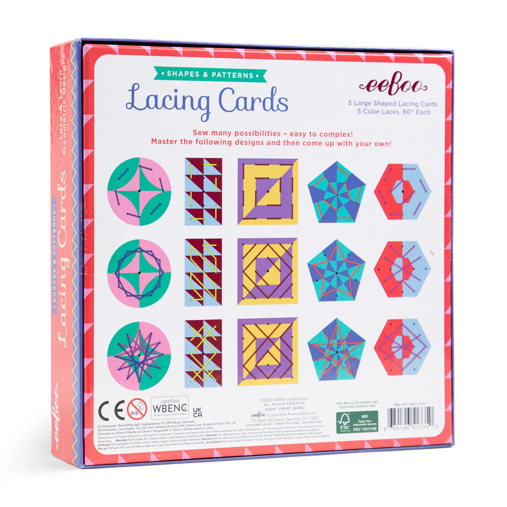 Shapes and Pattern Lacing Cards