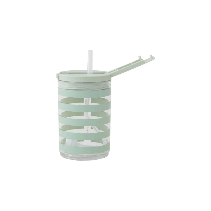 Kids Travel Bottle - Green Stripe
