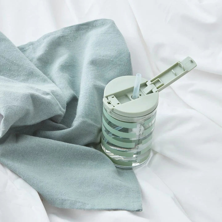 Kids Travel Bottle - Green Stripe