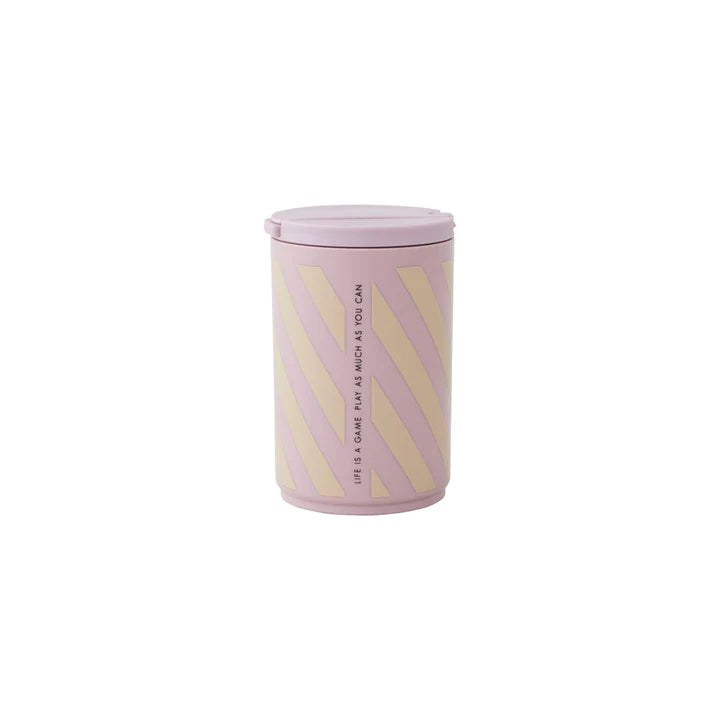 Kids Travel Bottle - Lavender Stripe