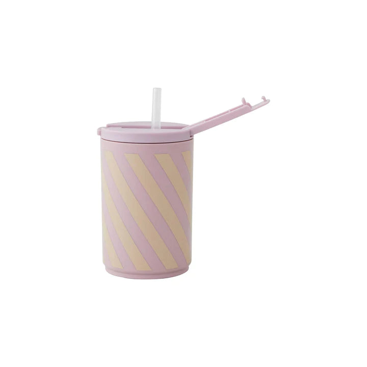 Kids Travel Bottle - Lavender Stripe