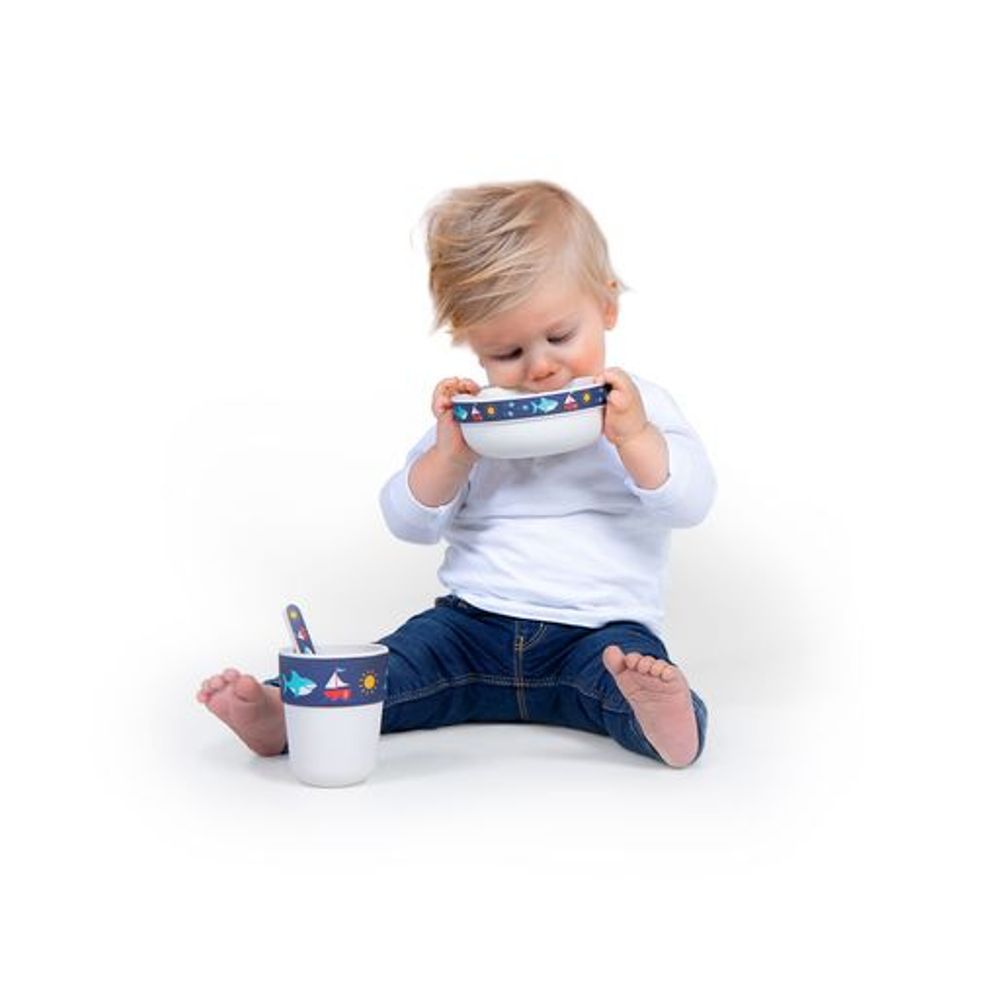 Bamboo Mealtime Set - Anchors Away