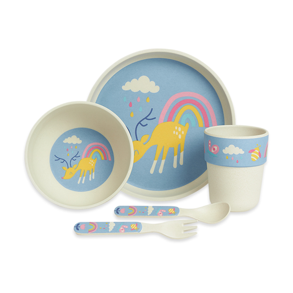 Bamboo Mealtime Set - Rainbow Days