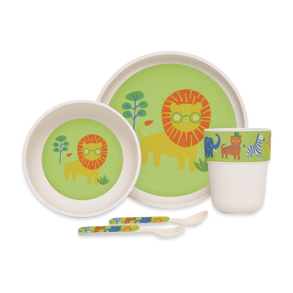 Bamboo Mealtime Set - Wild Thing