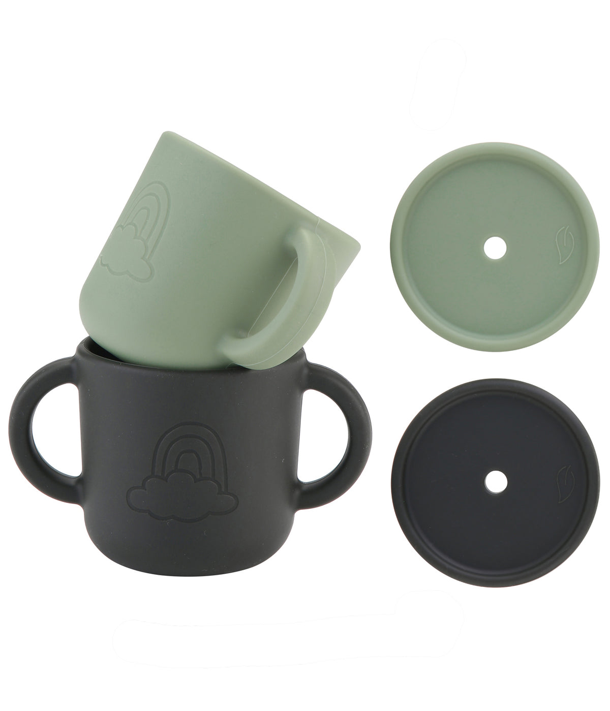 Cups with Lids- Sage & Forest