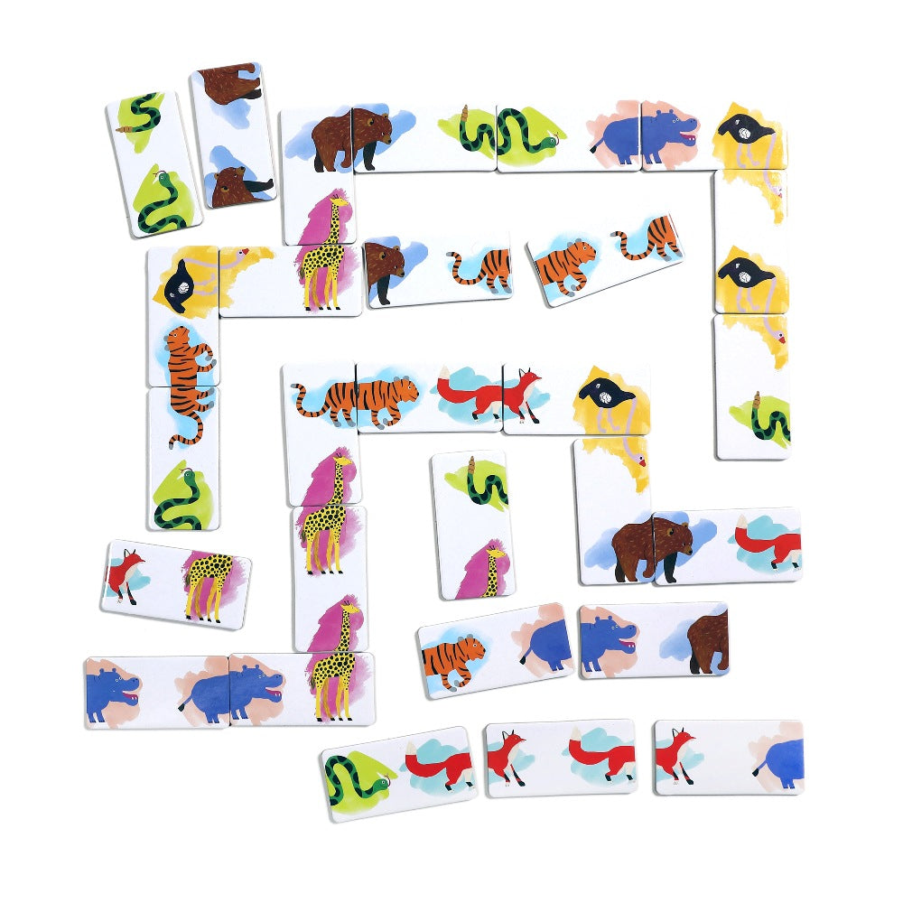 Animal Parade Head to Toe Dominoes