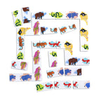 Animal Parade Head to Toe Dominoes