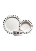 Eat & Learn Plate Set- White