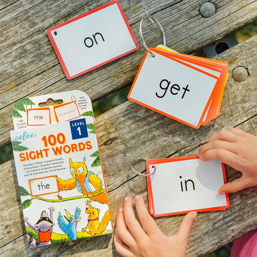 100 Sight Words Level 1 Literacy Flash Cards