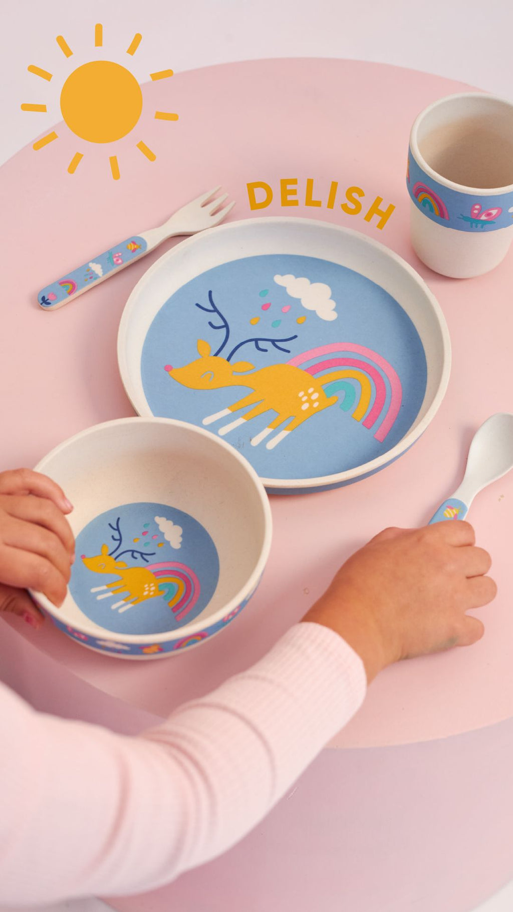 Bamboo Mealtime Set - Rainbow Days