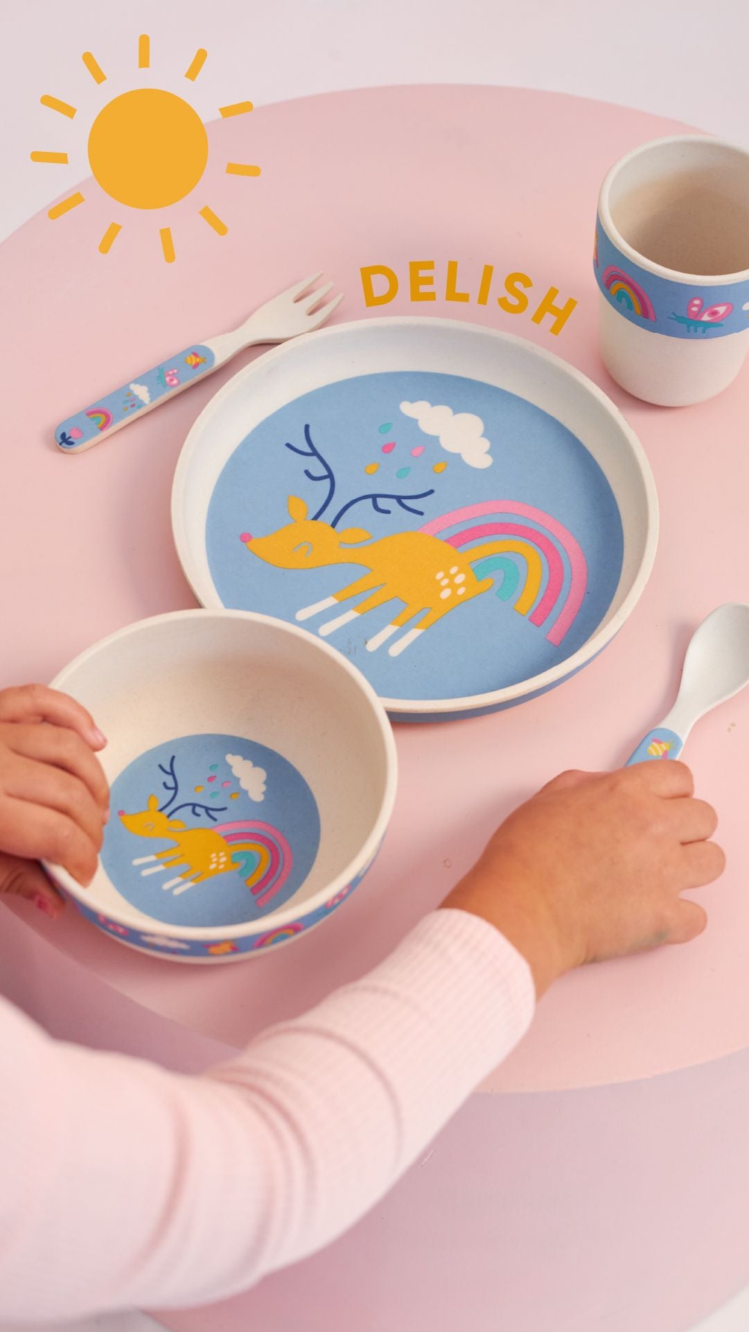 Bamboo Mealtime Set - Rainbow Days
