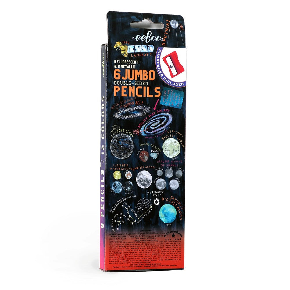 Solar System 6 Jumbo Double Pencils
