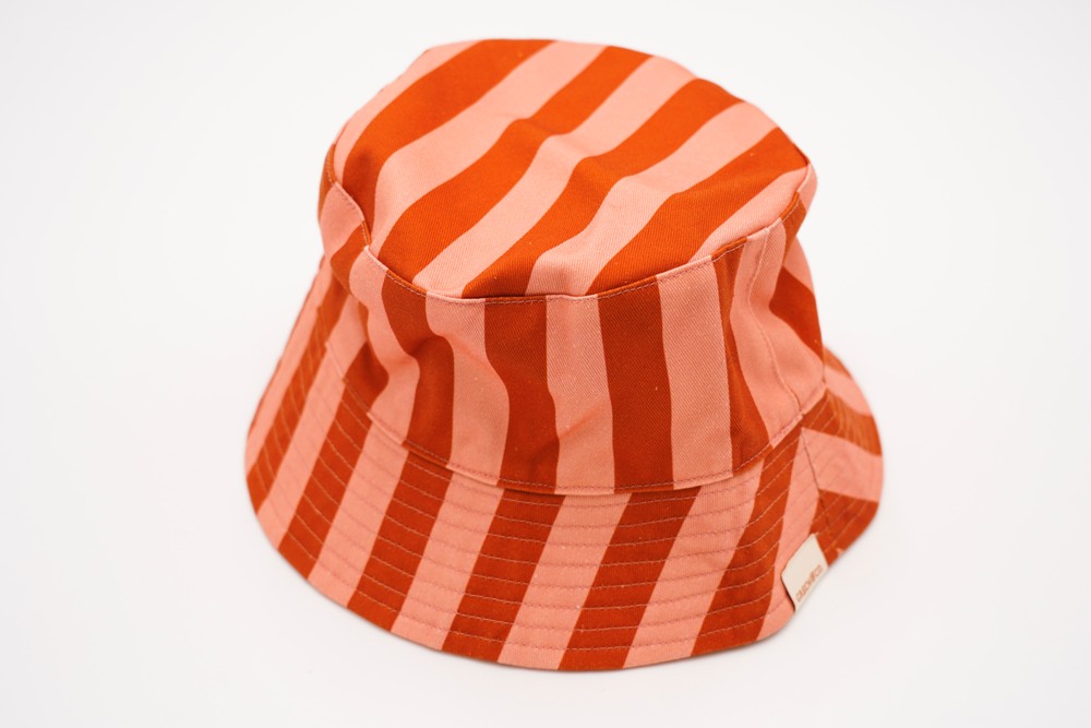 Reversible Bucket Hat - Stripes Sunset and Tierra