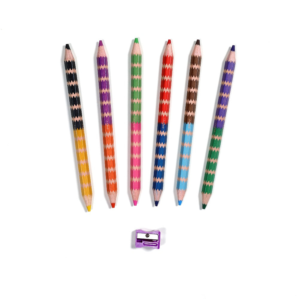 Under the Sea 6 Jumbo Double-Sided Color Pencils