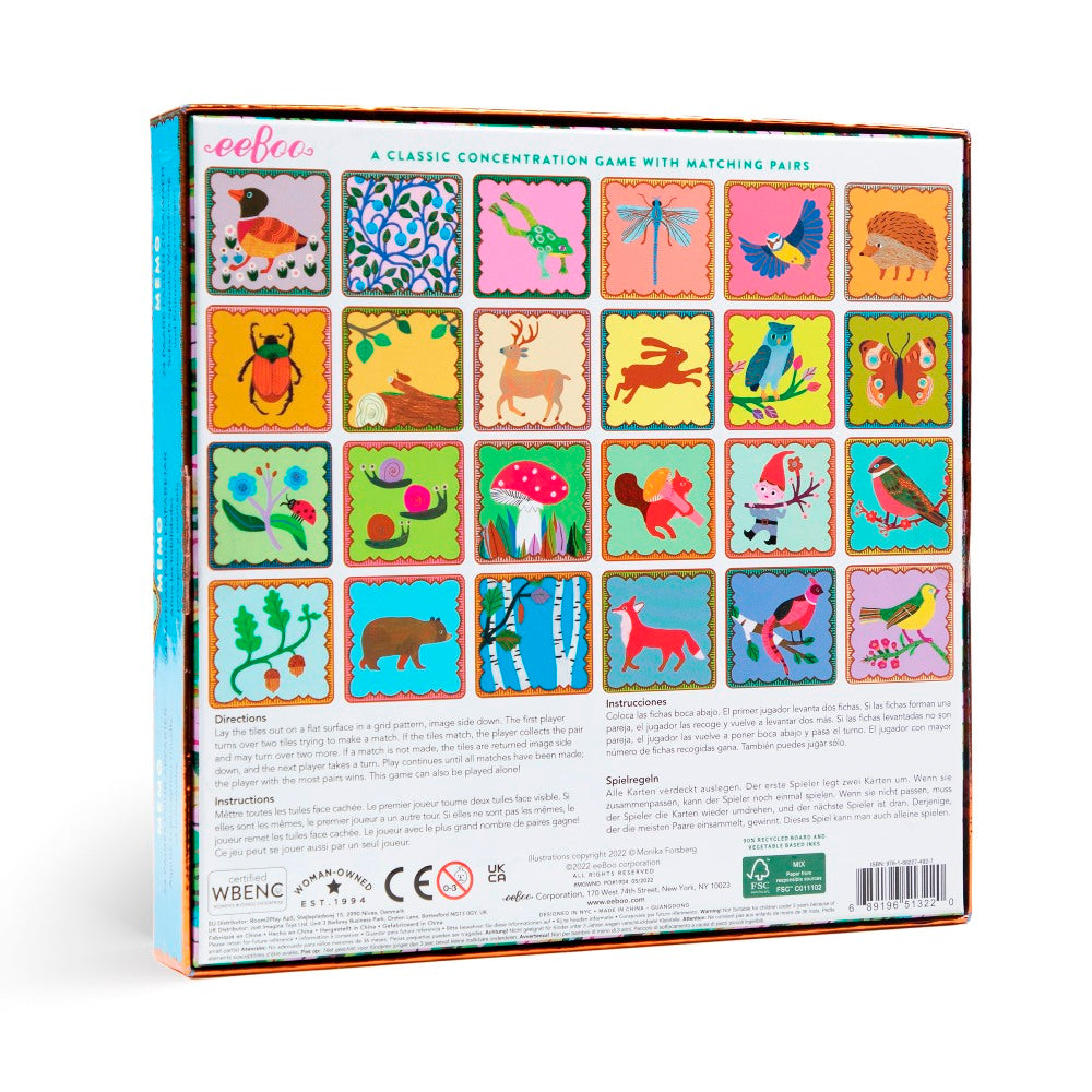 Woodland Memory & Matching Game